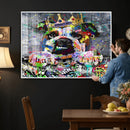 Graffiti Dog Wall Art Decor for Teen Bedroom - Abstract by MyGreatCanvas | Canvas Wall Art Prints | Photo Prints & Wall Decor