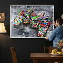 Graffiti Gaming Canvas Wall Art For Bedroom - Gaming Wall by MyGreatCanvas | Canvas Wall Art Prints | Photo Prints & Wall Decor