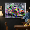 Graffiti Sports Car Street Art Wall Art Canvas Print, by MyGreatCanvas | Canvas Wall Art Prints | Photo Prints & Wall Decor