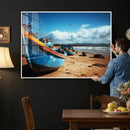 Fishing Boats Wall Art Canvas Print, Coastal Boat Beach by MyGreatCanvas | Canvas Wall Art Prints | Photo Prints & Wall Decor