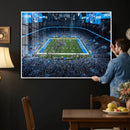 Detroit Lions Stadium Wall Art Canvas Print, Football Field by MyGreatCanvas | Canvas Wall Art Prints | Photo Prints & Wall Decor