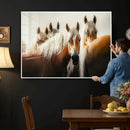 Wild Horse Herd Wall Art Canvas Print, Natural Horse by MyGreatCanvas | Canvas Wall Art Prints | Photo Prints & Wall Decor