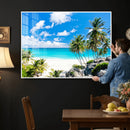 Tropical Beach Wall Art Canvas Print, Palm Tree Ocean by MyGreatCanvas | Canvas Wall Art Prints | Photo Prints & Wall Decor