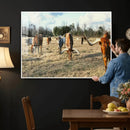 Texas Longhorn Wall Art Canvas Print, Western Ranch Cattle by MyGreatCanvas | Canvas Wall Art Prints | Photo Prints & Wall Decor