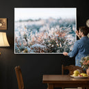 Frosted Fern Wall Art Canvas Print, Soft Winter Botanical by MyGreatCanvas | Canvas Wall Art Prints | Photo Prints & Wall Decor