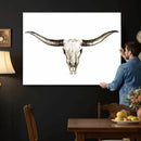 Longhorn Skull Wall Art Canvas Print – Rustic Western by MyGreatCanvas | Canvas Wall Art Prints | Photo Prints & Wall Decor