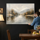 Abstract Landscape Wall Art Canvas Print, Modern Lake by MyGreatCanvas | Canvas Wall Art Prints | Photo Prints & Wall Decor