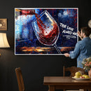Red Wine Splash Abstract Wall Art Canvas Print, Modern Wine by MyGreatCanvas | Canvas Wall Art Prints | Photo Prints & Wall Decor