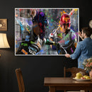 Graffiti Baseball Player Street Art Wall Art Canvas Print by MyGreatCanvas | Canvas Wall Art Prints | Photo Prints & Wall Decor