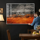 Black Orange Abstract Wall Art Canvas Print Modern Textured by MyGreatCanvas | Canvas Wall Art Prints | Photo Prints & Wall Decor