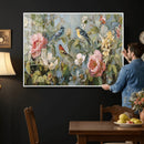 Vintage Birds and Flowers Wall Art Canvas Print, Botanical by MyGreatCanvas | Canvas Wall Art Prints | Photo Prints & Wall Decor