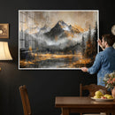 Mountain Lake Canvas Wall Art — Rustic Forest Landscape by MyGreatCanvas | Canvas Wall Art Prints | Photo Prints & Wall Decor