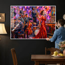 Jazz Band Canvas Wall Art — Jazz Club Singer Saxophone Print by MyGreatCanvas | Canvas Wall Art Prints | Photo Prints & Wall Decor