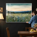 Wildflower Meadow Oil Painting Canvas — Daisy Lavender by MyGreatCanvas | Canvas Wall Art Prints | Photo Prints & Wall Decor