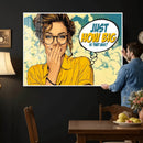 Pop Art Print Bathroom Sign Wall Art Canvas Print — Funny by MyGreatCanvas | Canvas Wall Art Prints | Photo Prints & Wall Decor