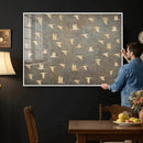 Flying Birds Canvas Wall Art, Vintage Bird Flock Pattern by MyGreatCanvas | Canvas Wall Art Prints | Photo Prints & Wall Decor