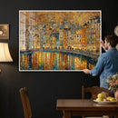 Gustav Klimt Golden Cityscape Wall Art Canvas Print, Framed by MyGreatCanvas | Canvas Wall Art Prints | Photo Prints & Wall Decor