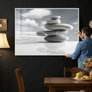 Zen Stone Wall Art Canvas Print, Balanced Rock Stack Framed by MyGreatCanvas | Canvas Wall Art Prints | Photo Prints & Wall Decor