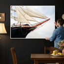 Sailboat Wall Art Canvas Print, Vintage Ship Bow Framed by MyGreatCanvas | Canvas Wall Art Prints | Photo Prints & Wall Decor