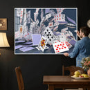Playing Cards Canvas Wall Art | Casino Game Room Decor, by MyGreatCanvas | Canvas Wall Art Prints | Photo Prints & Wall Decor