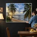 Puerto Rico Beach Paradise Wall Art – Tropical Coastal Print by MyGreatCanvas | Canvas Wall Art Prints | Photo Prints & Wall Decor