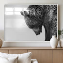 Black and White Grizzly 399 Bear Canvas Print Wall Art | by MyGreatCanvas | Canvas Wall Art Prints | Photo Prints & Wall Decor