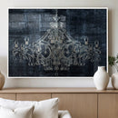 Dark Chandelier Wall Art Canvas Print by MyGreatCanvas | Canvas Wall Art Prints | Photo Prints & Wall Decor