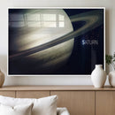 Framed Saturn Wall Art Canvas Print