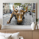 Charging Bull Wall Art Canvas Print