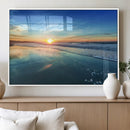 Blue Sky and Beach Wall Art Canvas Print