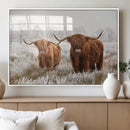 Longhorn Cattle Wall Art Canvas Print, Framed Farmhouse by MyGreatCanvas | Canvas Wall Art Prints | Photo Prints & Wall Decor