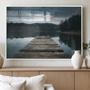 Wooden Bridge Near Lake Wall Art Canvas Print by MyGreatCanvas | Canvas Wall Art Prints | Photo Prints & Wall Decor