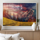 Mountain and Daylight Red Sunset Wall Art Canvas Print by MyGreatCanvas | Canvas Wall Art Prints | Photo Prints & Wall Decor