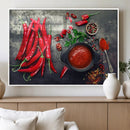 Red Pepper Kitchen and Restaurant Wall Wall Art, Red Pepper by MyGreatCanvas | Canvas Wall Art Prints | Photo Prints & Wall Decor