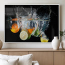 Kitchen Wall Art, Kitchen Fruits Art Canvas Print