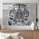 Black and White Tiger Wall Art Animal Canvas Print