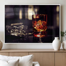 Whiskey and Cigar Canvas – Luxurious Wall Art for Home or