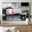 Aces Poker Art Poker Game Wall Art Canvas Print