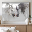 White Horse Wall Art Animal Canvas Print by MyGreatCanvas | Canvas Wall Art Prints | Photo Prints & Wall Decor