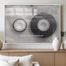 Vintage Cassette Tape Canvas Wall Art - Inspirational 'Life by MyGreatCanvas | Canvas Wall Art Prints | Photo Prints & Wall Decor