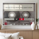 Music Cassette Iconic Wall Art Canvas Print by MyGreatCanvas | Canvas Wall Art Prints | Photo Prints & Wall Decor