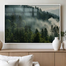 Misty Forest Wall Art Premium Canvas Print a Foggy and by MyGreatCanvas | Canvas Wall Art Prints | Photo Prints & Wall Decor