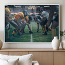 American Football Playing Wall Art Canvas Print by MyGreatCanvas | Canvas Wall Art Prints | Photo Prints & Wall Decor