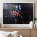American Football Wall Art Canvas Print, Stadium Sport Wall