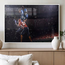 American Football Wall Art Canvas Print, Stadium Sport Wall