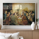 Last Supper Wall Art Canvas Print, Framed Jesus Painting Art