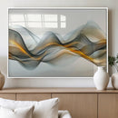 Abstract Wave Canvas Wall Art – Fluid Contemporary Elegance
