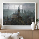 Disney Castle Wall Art Canvas Print, Living Kids Home Room