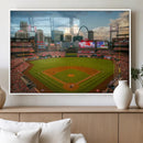 St. Louis Cardinals Baseball Team Print - Busch Stadium Wall