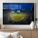 Truist Park Night Game Canvas Art - Atlanta Braves Stadium